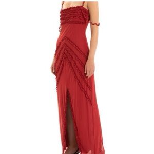 Chic Red Maxi Dress